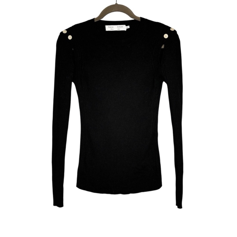 Proenza Schouler Black Long Sleeve Top